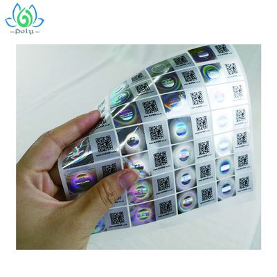 10X10X5cm 높은 접착제 반대 가짜 위변조 에비던트 씰 스티커